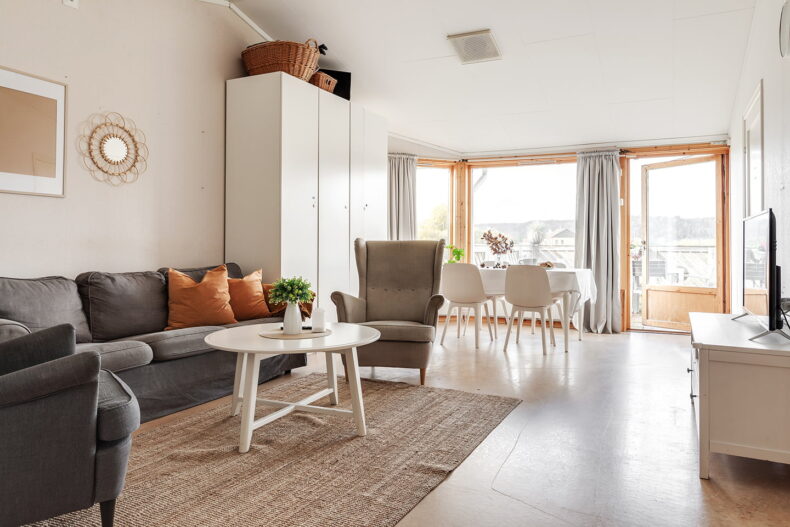 gemensamt rum, soffgrupp, bord, matplats