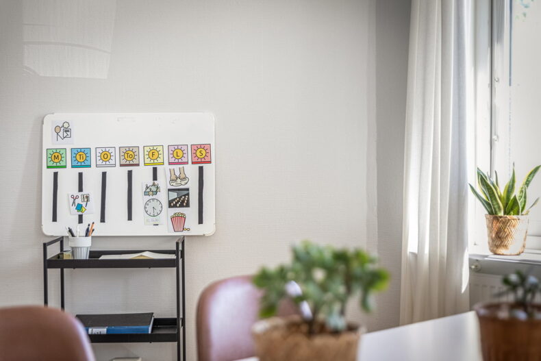 Veckoschema över aktiviteter