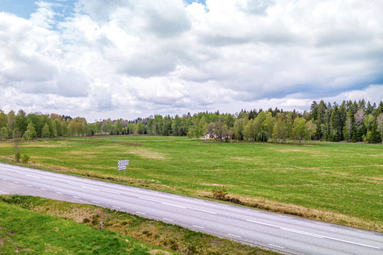 Väg intill boendet