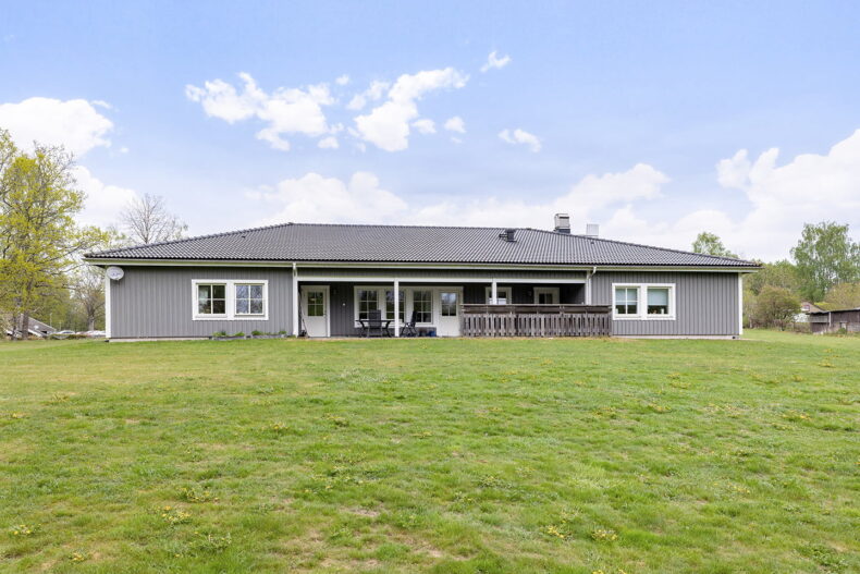 Bild på boendets baksida