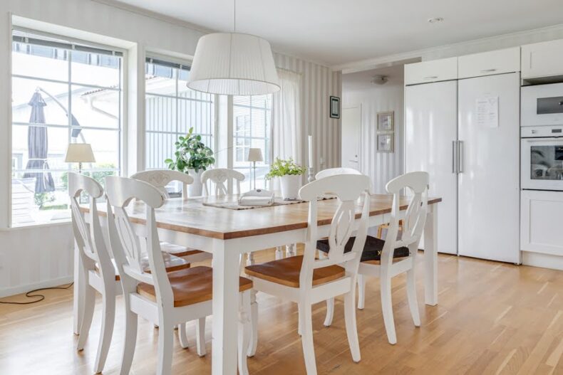 Matplatsen i boendets gemensamma kök